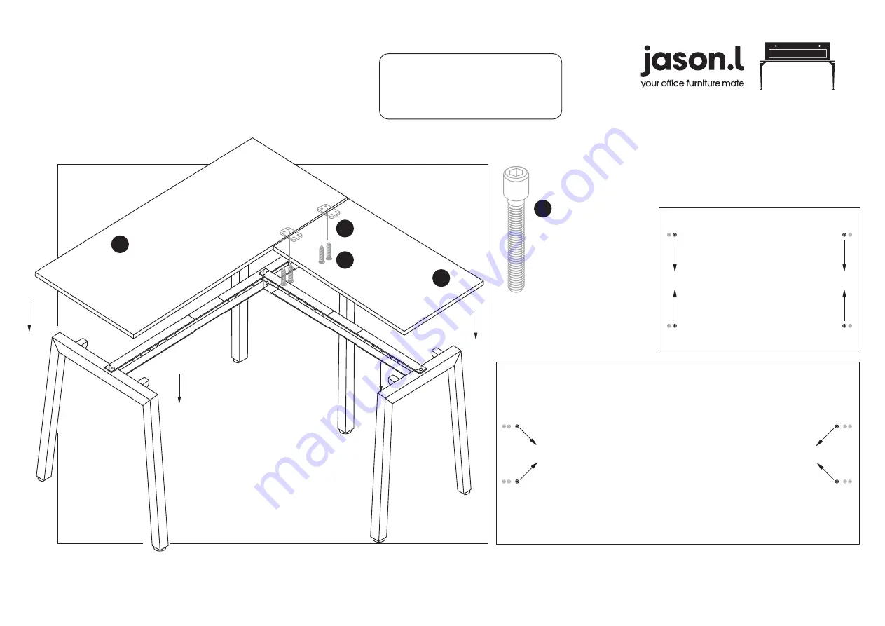 Jason.L Horizon L-Shaped Quadro A Assembly Instructions Manual Download Page 8