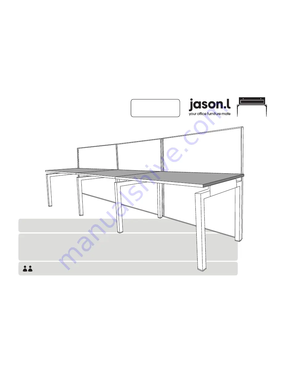 Jason.L Horizon Workstation 3 Person Run Assembly Instructions Download Page 1