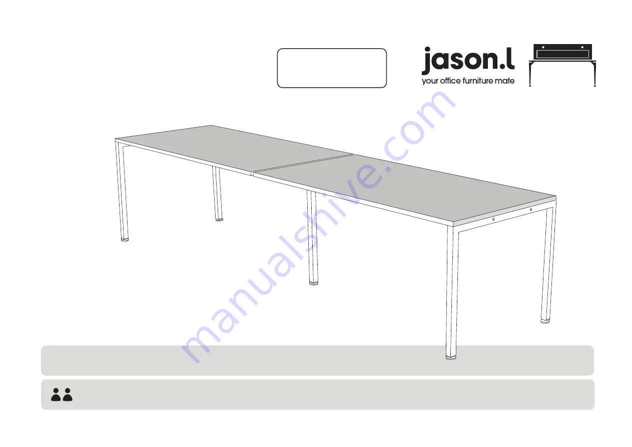 Jason.L Litewall 2 Person Run Workstation Assembly Instructions Download Page 1