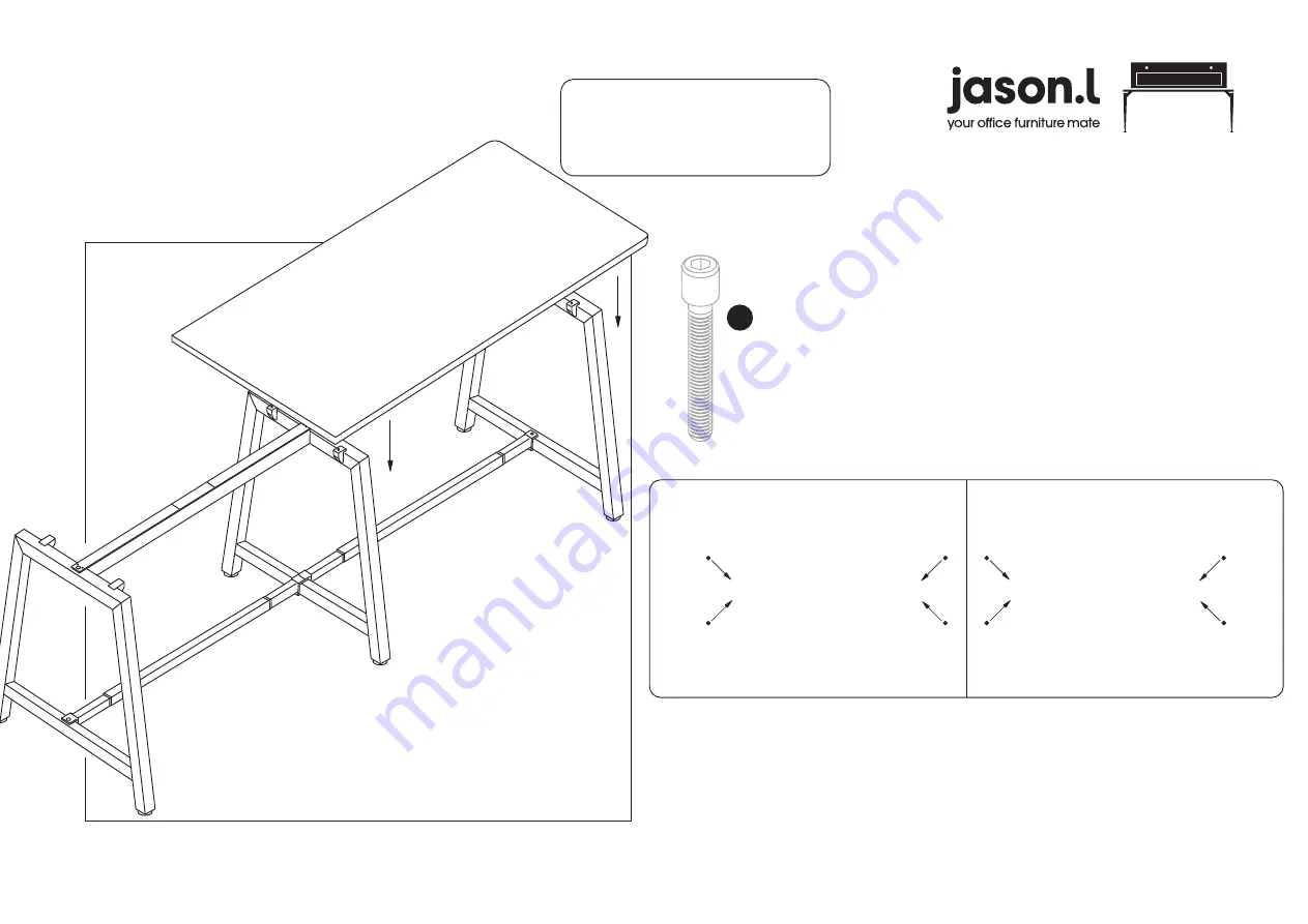 Jason.L Quadro Wood A leg Counter table Radius... Скачать руководство пользователя страница 10