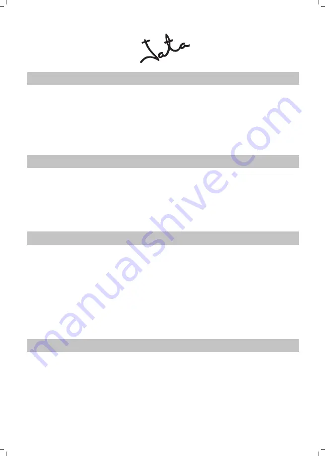 Jata electro BQ101A Instructions For Use Manual Download Page 10