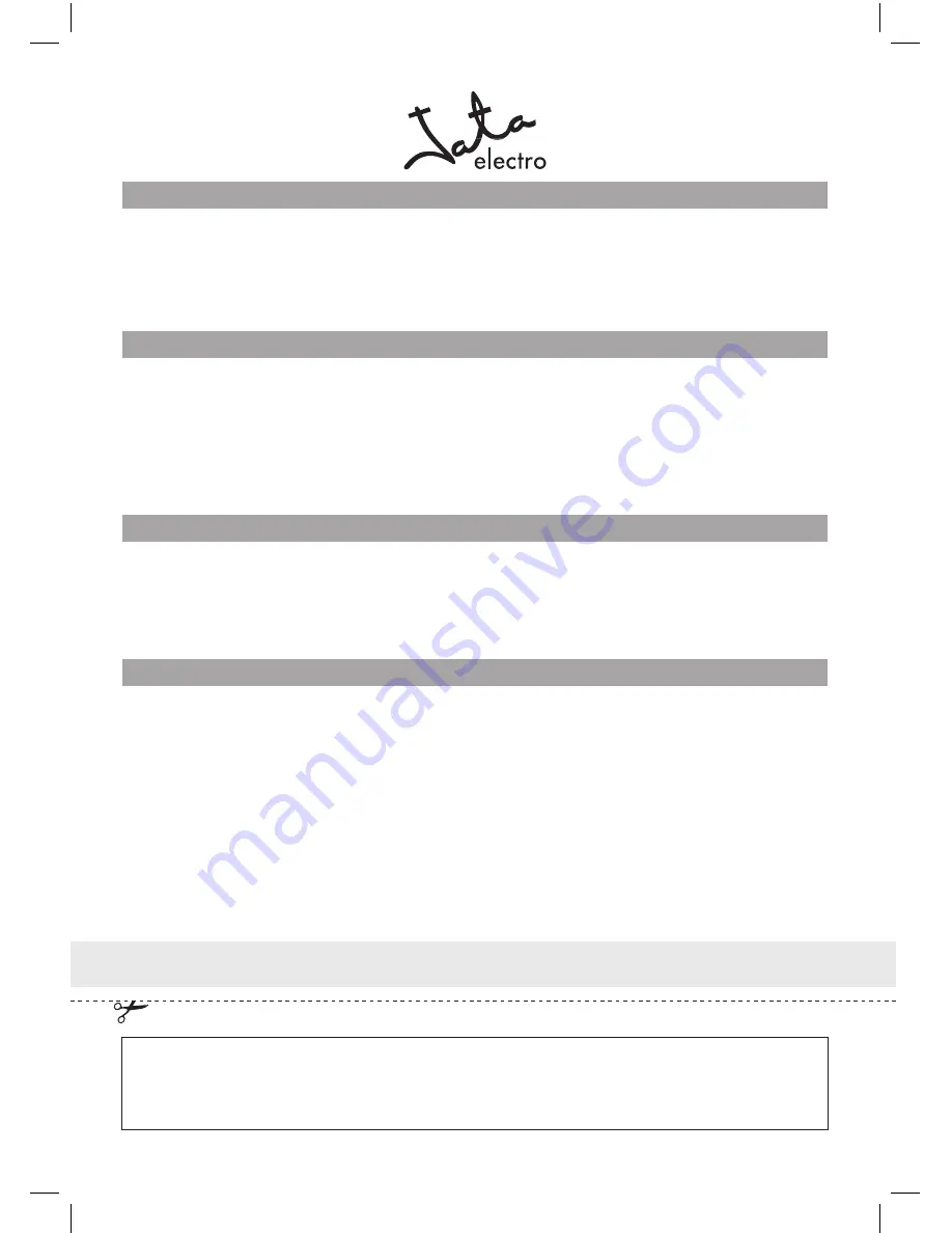 Jata electro CP816 Instructions Of Use Download Page 27