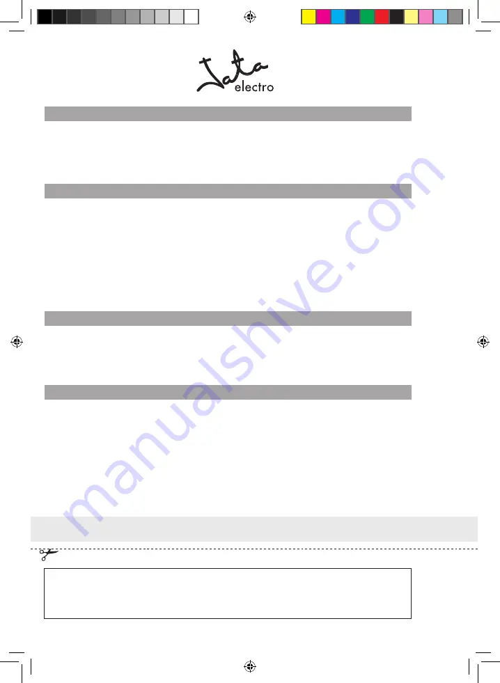 Jata electro HN916 Instructions Of Use Download Page 23