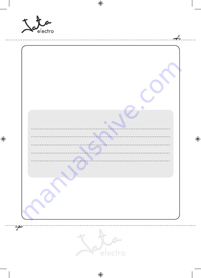 Jata electro PL1028 Intructions Of Use Download Page 28