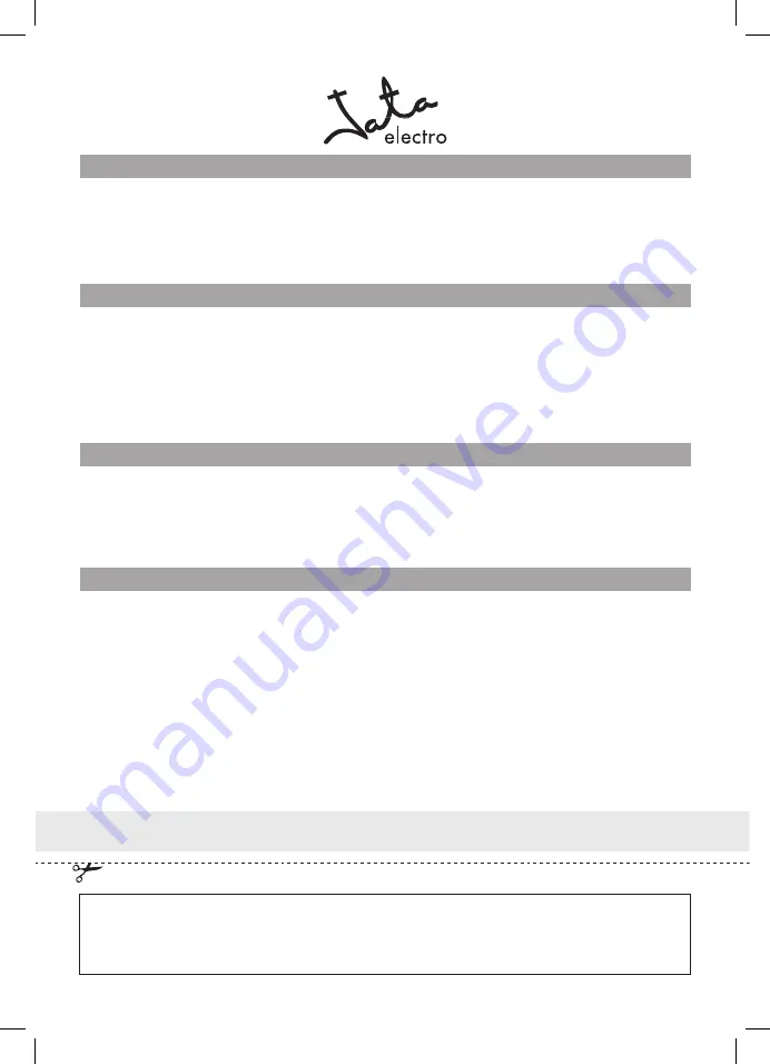 Jata electro SW546 Instructions Manual Download Page 19