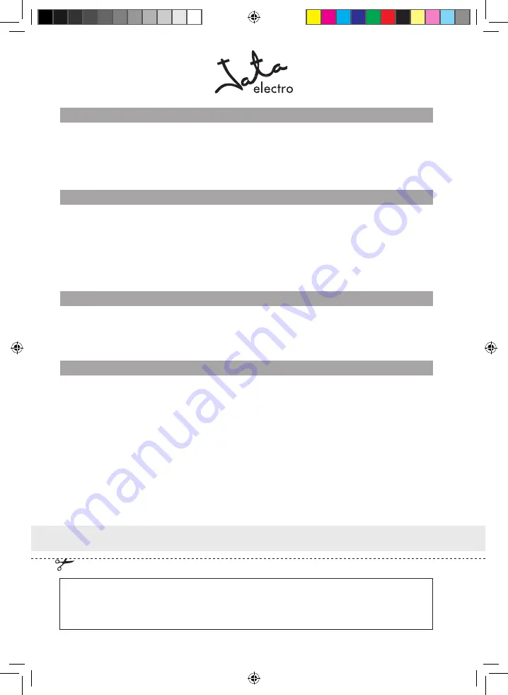 Jata electro TT1043 Instructions Of Use Download Page 19