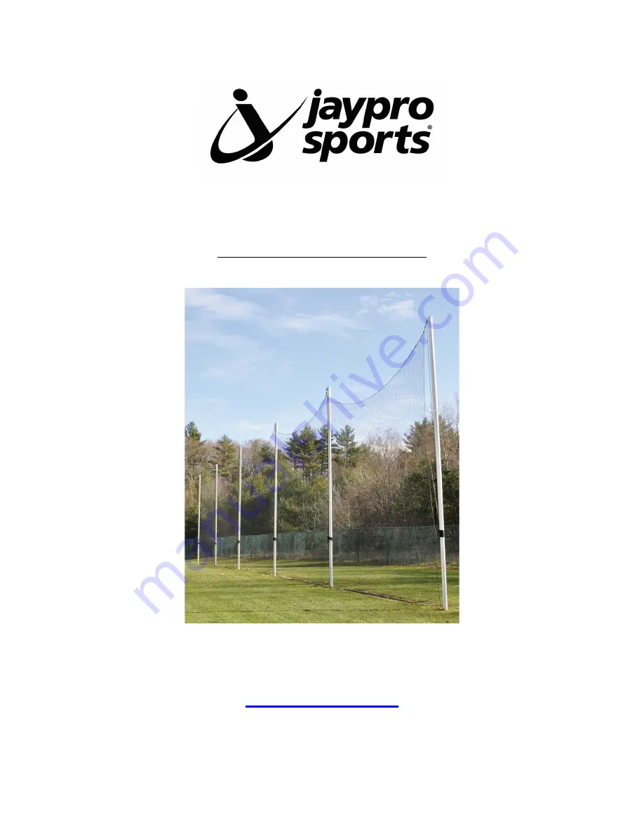 Jaypro Sports FIELDPRO FN-15 Installation Instructions Manual Download Page 1