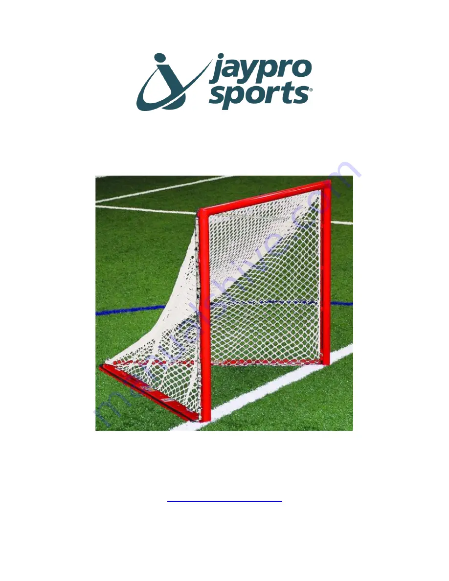 Jaypro Sports LG-1X Lacrosse Goal Скачать руководство пользователя страница 1