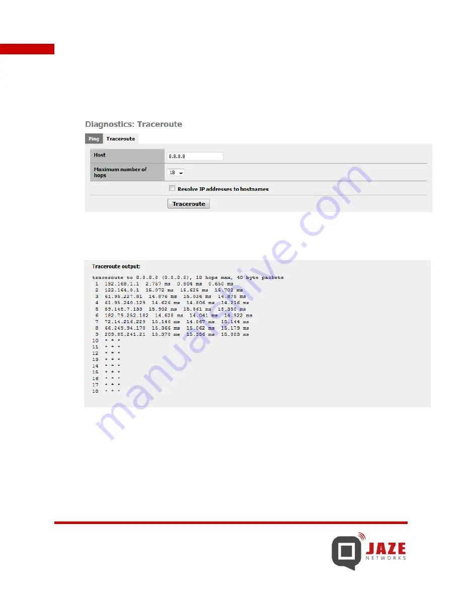 Jaze hotspot gateway User Manual Download Page 89