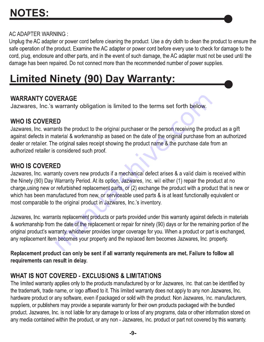 Jazwares One Direction 15540 User Manual Download Page 9