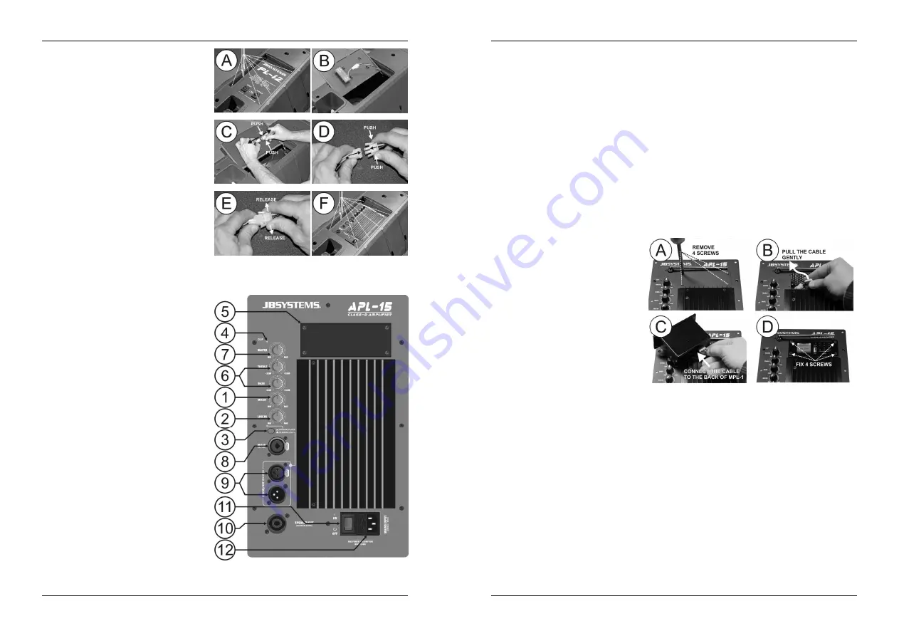 JB Systems APL-12 Operation Manual Download Page 11