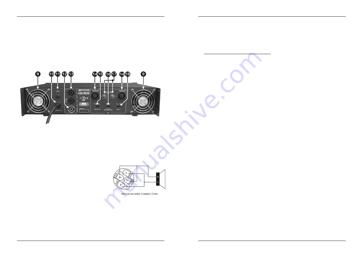 JB Systems C3-1800 Скачать руководство пользователя страница 5