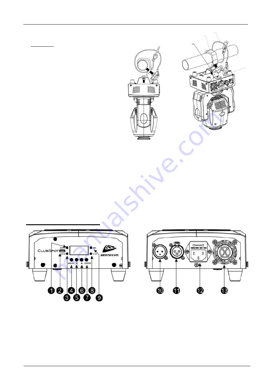 JB Systems CLUBSPOT Operation Manuals Download Page 5