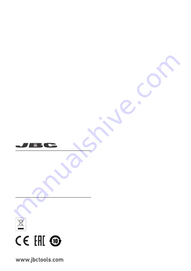 jbc ADS Instruction Manual Download Page 12