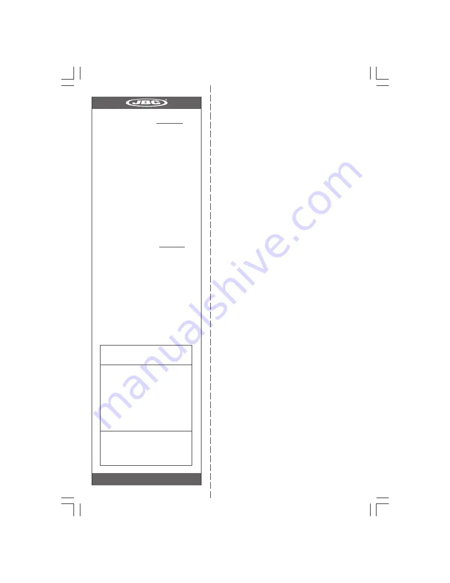 jbc IB 3210 Instruction Manual Download Page 19