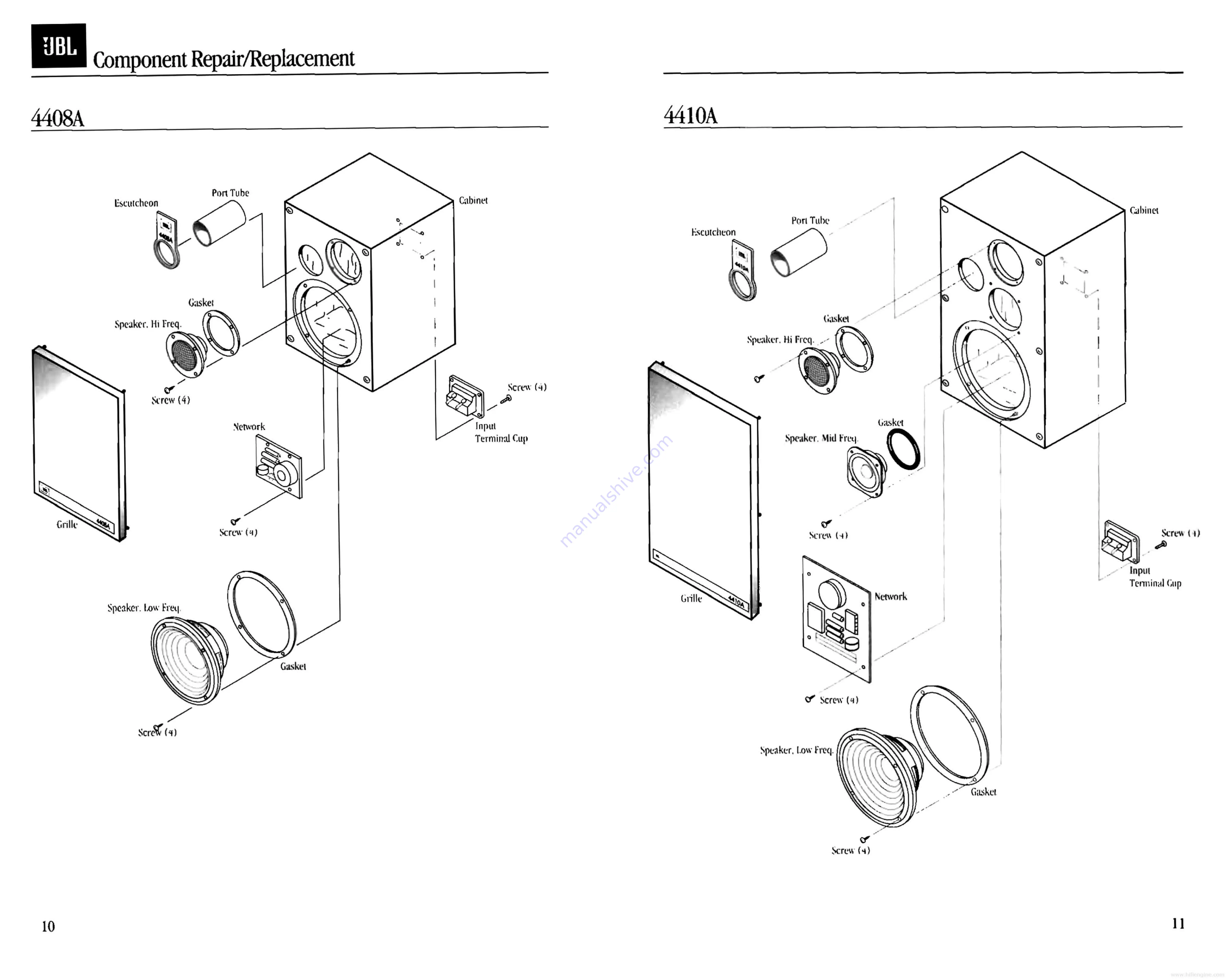 JBL 4400A Series Скачать руководство пользователя страница 6