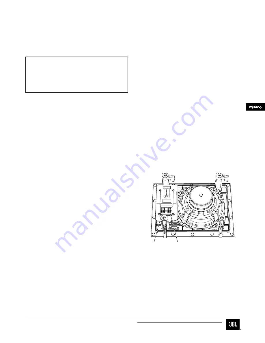 JBL ARENA 55IW Instruction Manual Download Page 34