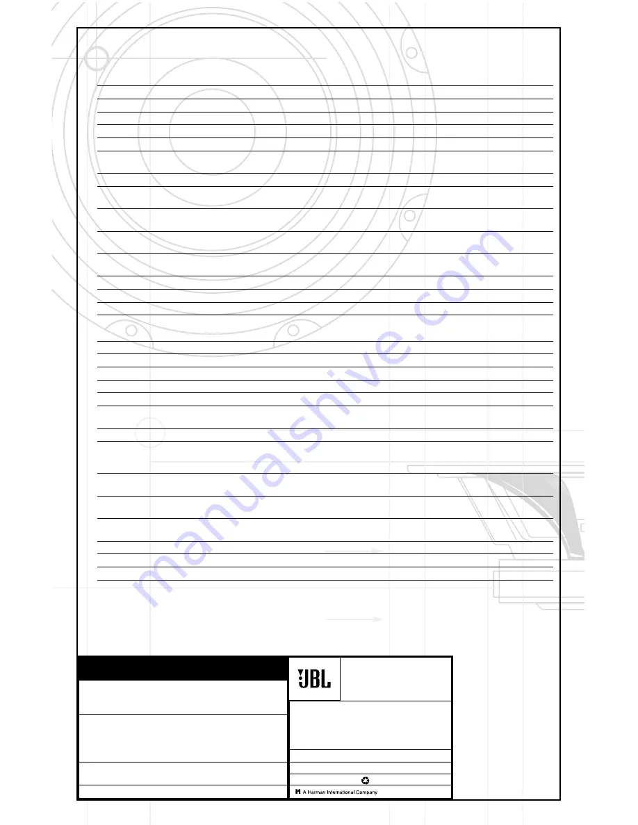 JBL ATX10C Owner'S Manual Download Page 10