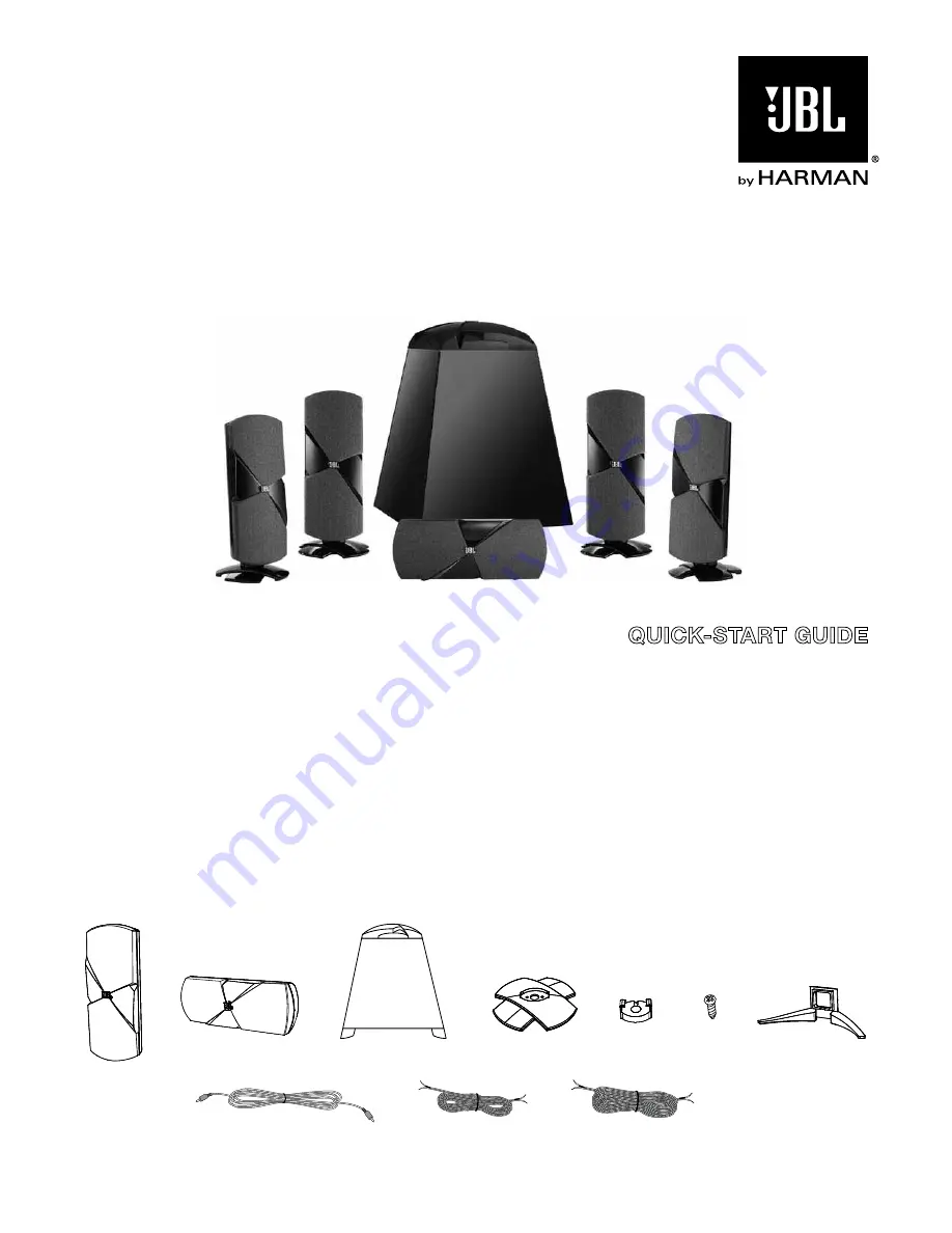 JBL Cinema 500 Quick Start Manual Download Page 1