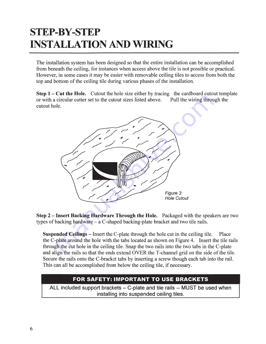 JBL Control 19CS Owner'S Manual Download Page 7