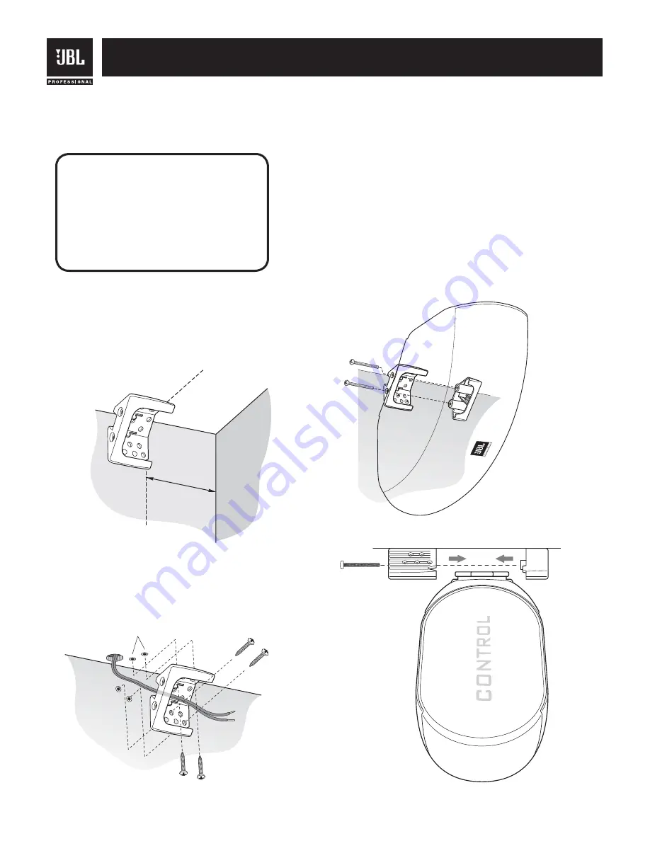 JBL Control CRV Скачать руководство пользователя страница 6