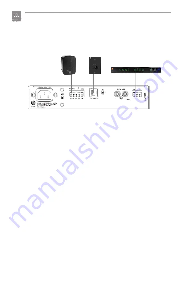 JBL CSA 2120Z Operation Manual Download Page 16