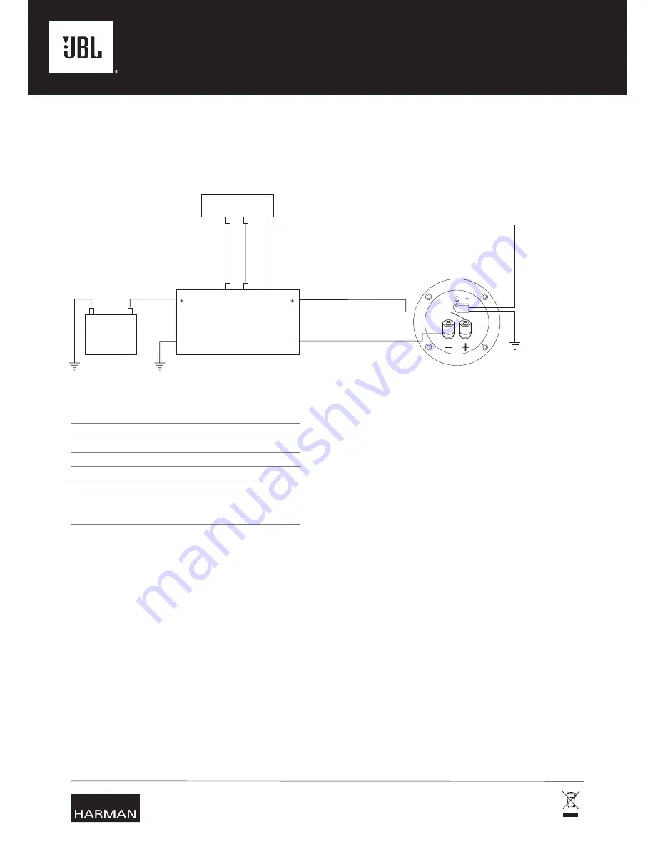 JBL CSX-1400BP BANDPASS Owner'S Manual Download Page 20