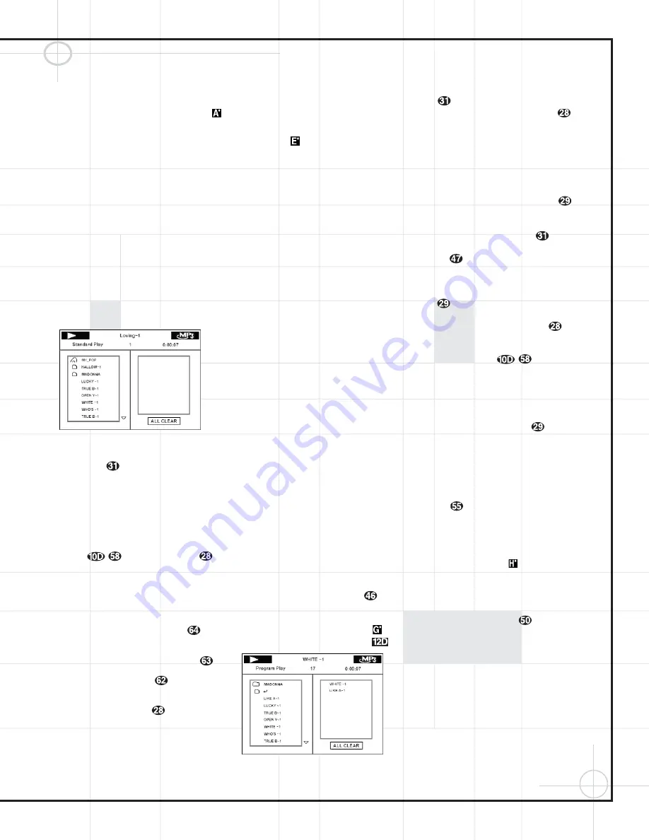 JBL DCR600 II Owner'S Manual Download Page 61