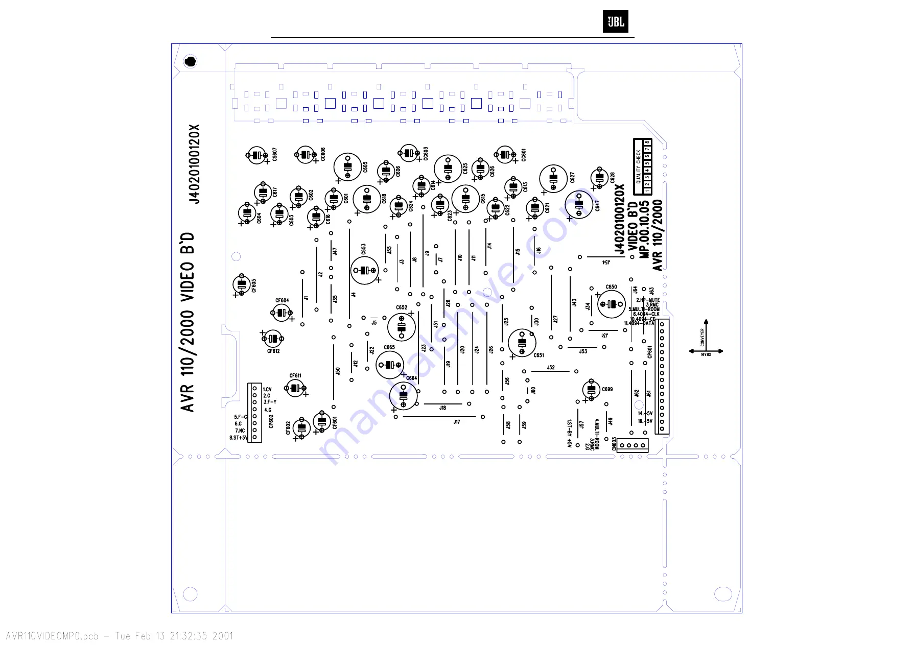 JBL DCR600 Service Manual Download Page 27