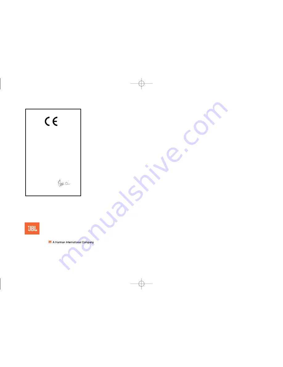 JBL DECADE DS35 Quick Manual Download Page 4