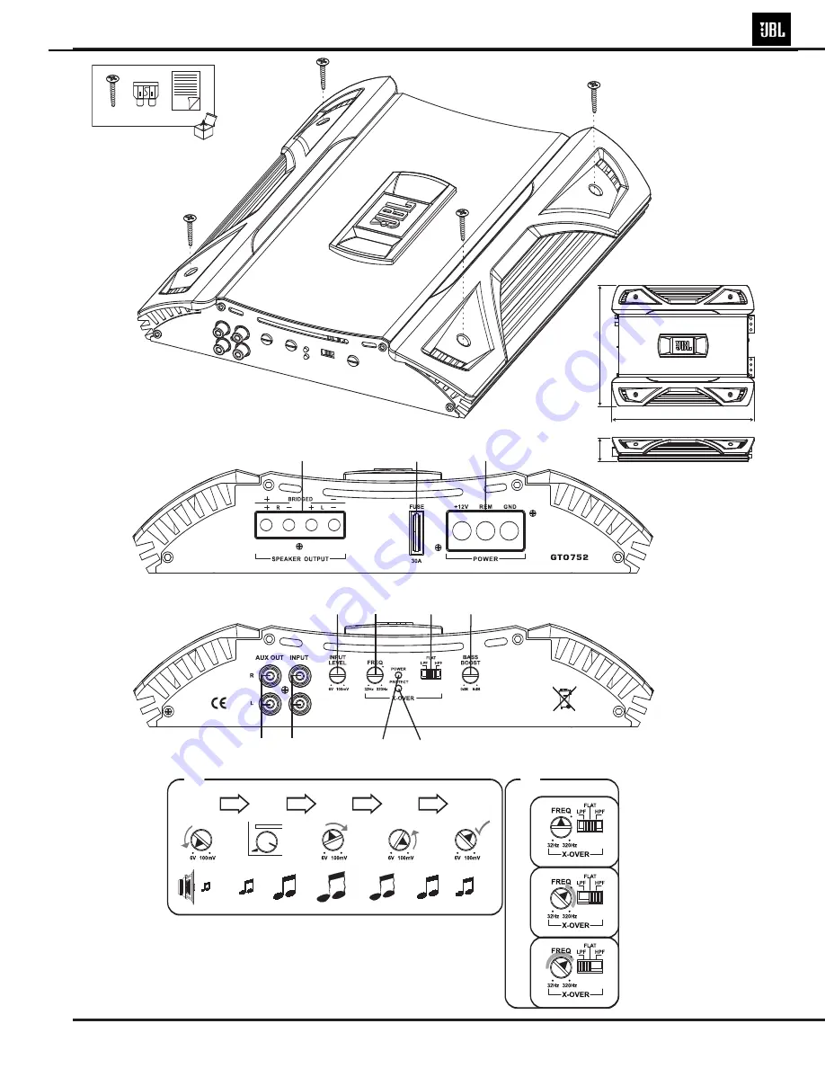 JBL Grand Touring GTO75.2 Service Manual Download Page 4