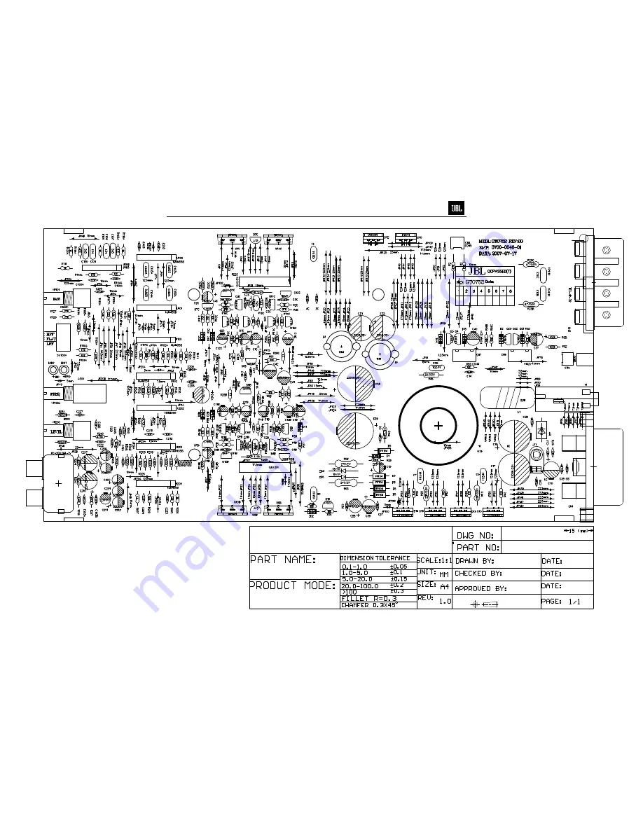 JBL Grand Touring GTO75.2 Service Manual Download Page 12