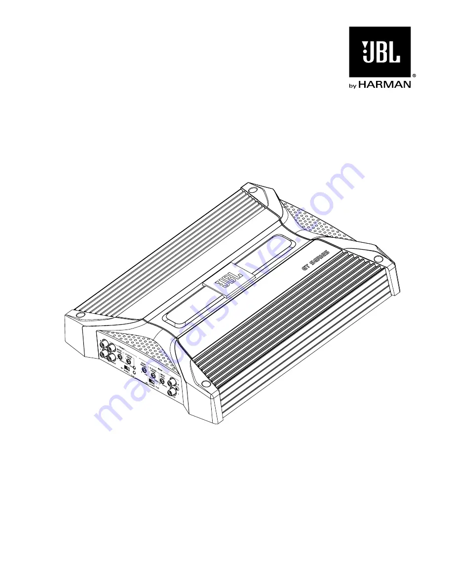 JBL GT-X646 Скачать руководство пользователя страница 1