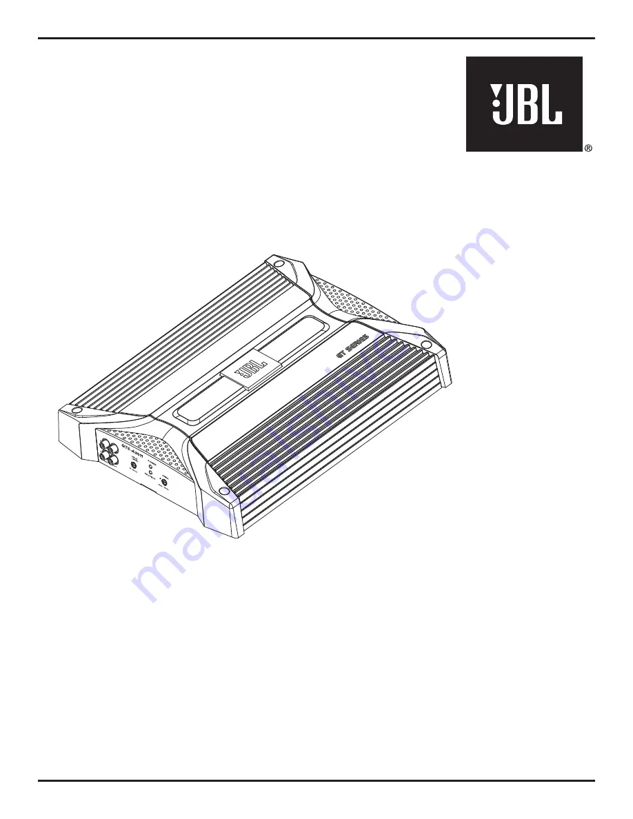 JBL GT5-A3011 Owner'S Manual Download Page 1