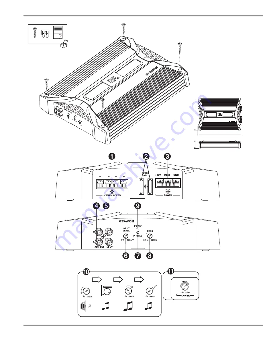 JBL GT5-A3011 Owner'S Manual Download Page 2