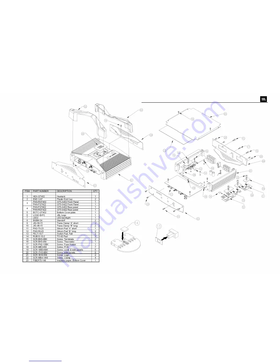 JBL GT5-S422 Скачать руководство пользователя страница 7