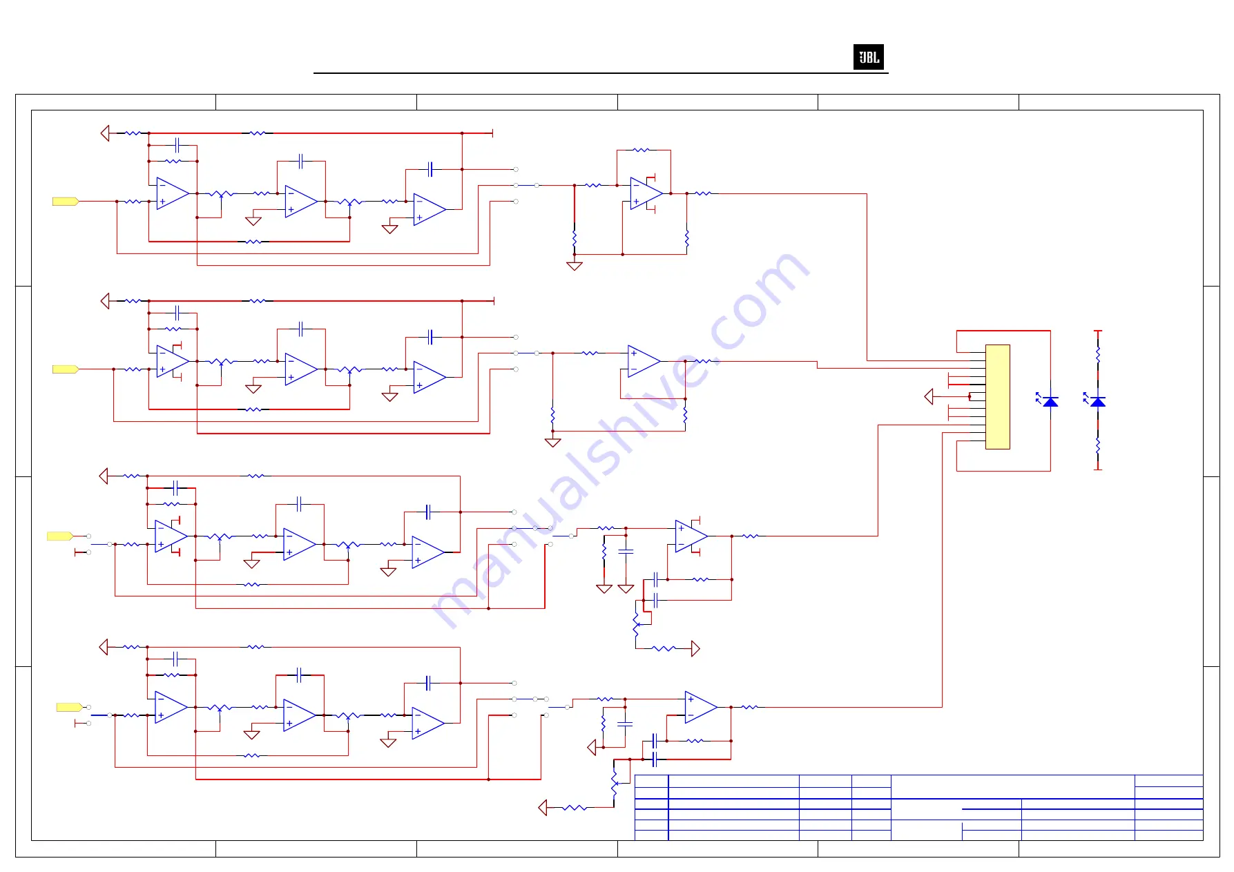 JBL GTO-1004E Service Manual Download Page 22