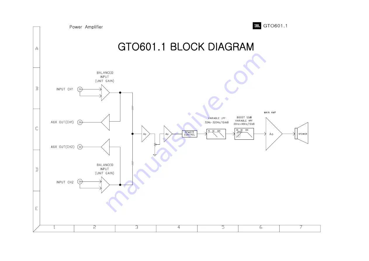 JBL GTO Series 601.1 Скачать руководство пользователя страница 11