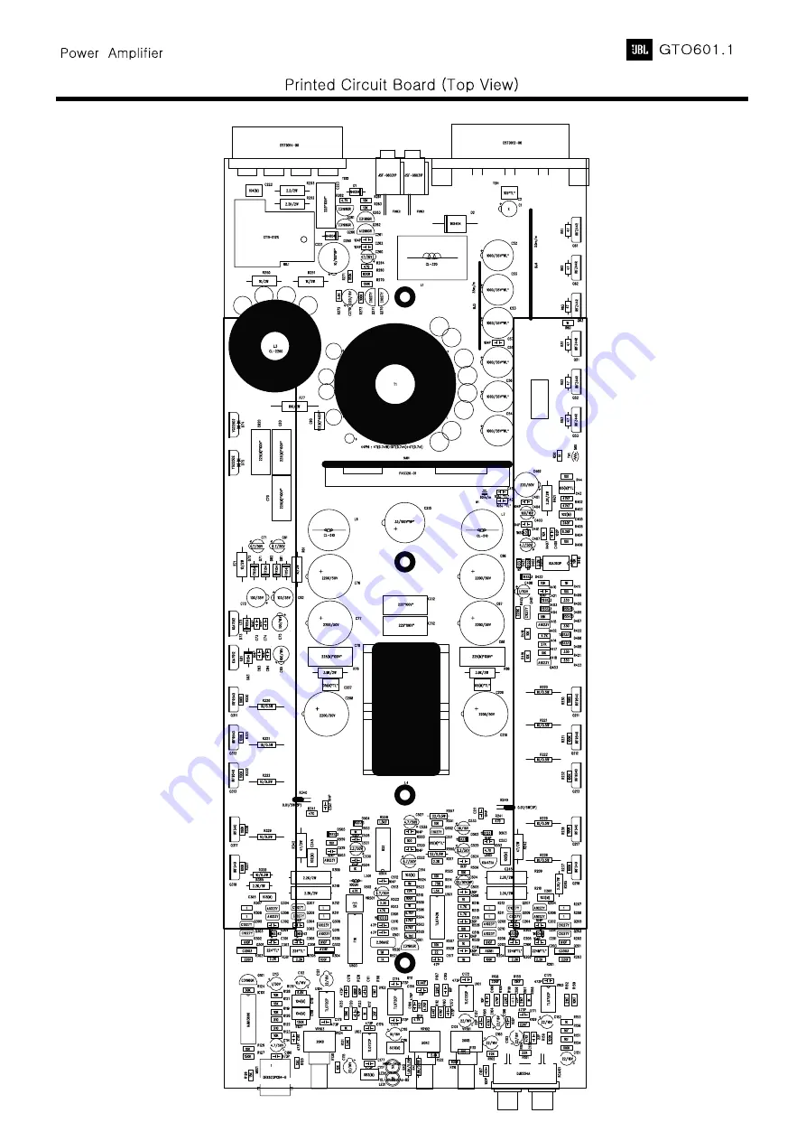 JBL GTO Series 601.1 Service Manual Download Page 12