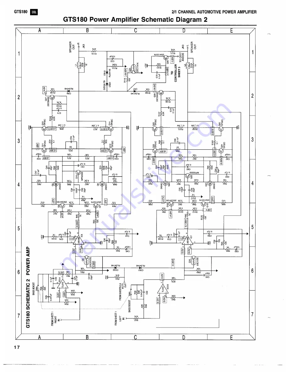 JBL GTS180 Technical Manual Download Page 22