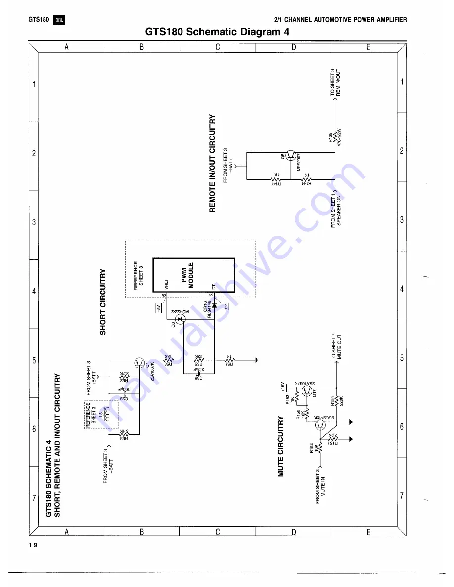 JBL GTS180 Technical Manual Download Page 24