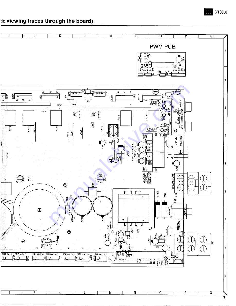 JBL GTS300 Technical Manual Download Page 9