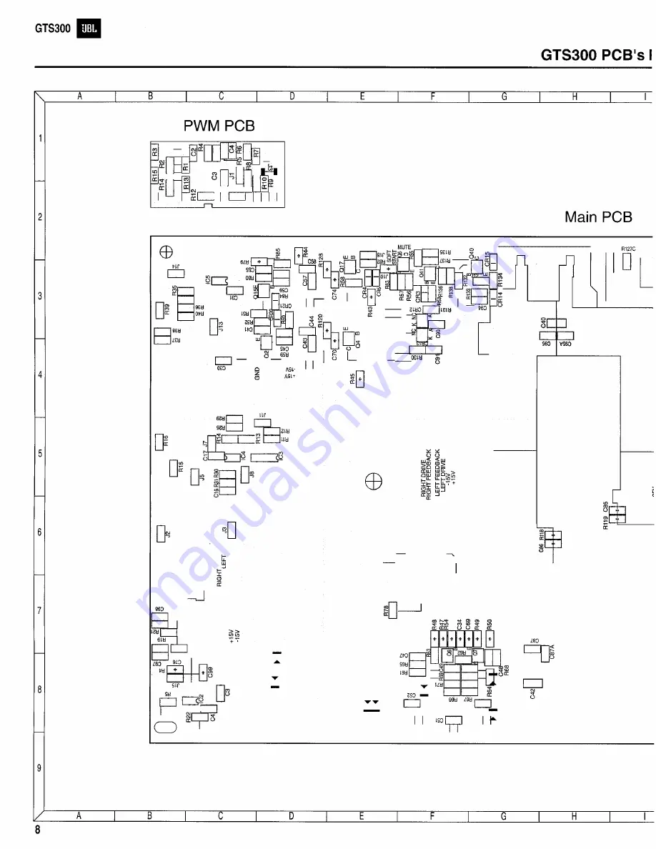 JBL GTS300 Technical Manual Download Page 10