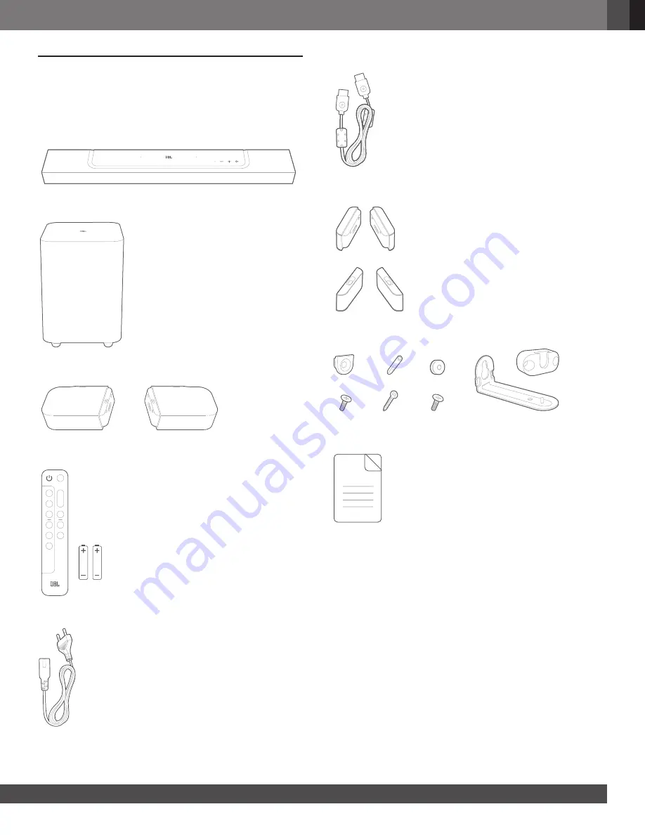 JBL Harman BAR 1000 User Manual Download Page 5