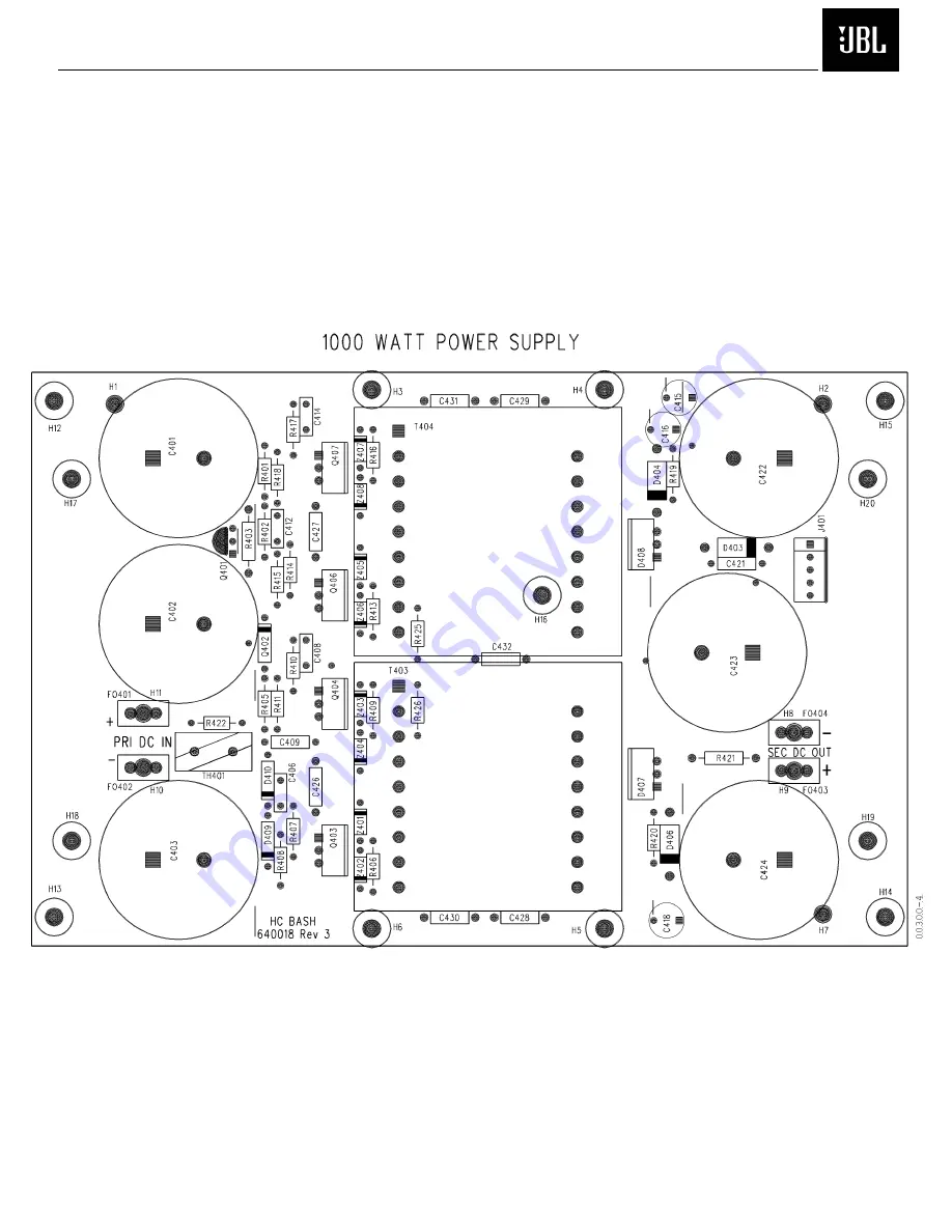 JBL HTPS-400 Service Manual Download Page 27