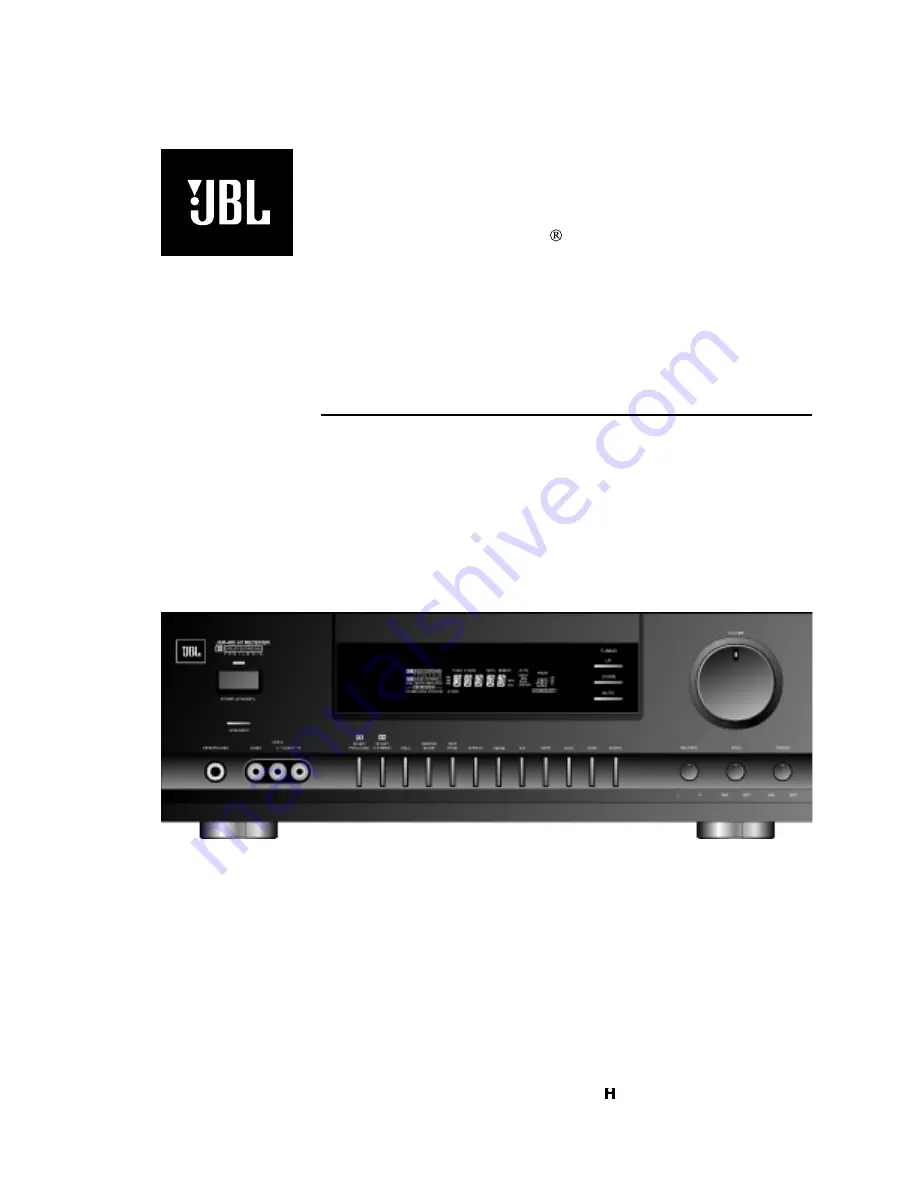 JBL JSR-400 Скачать руководство пользователя страница 1