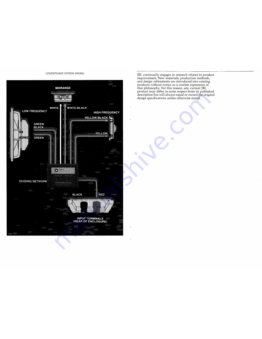 JBL L112 Instruction Manual Download Page 8