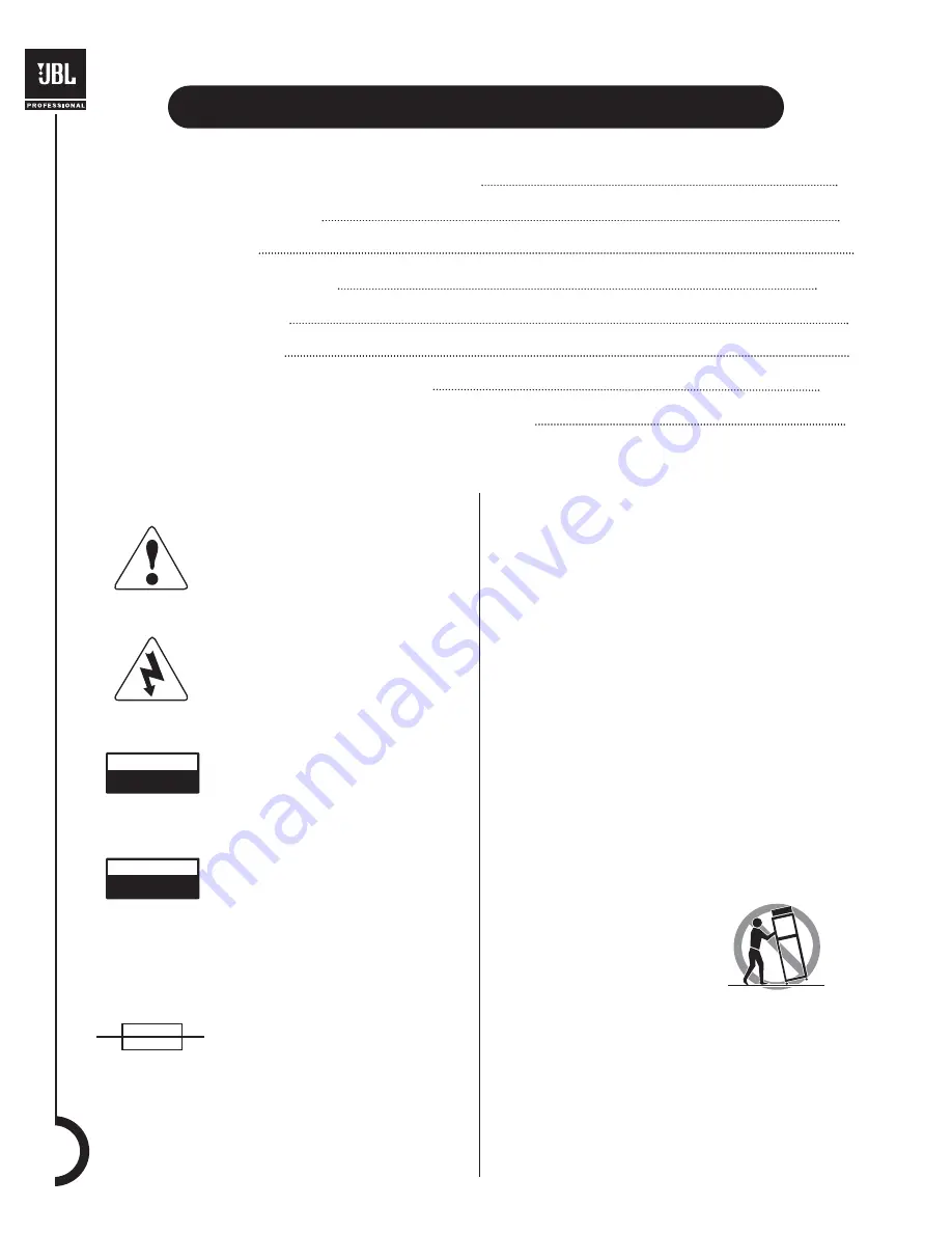 JBL MPro MP418SP User Manual Download Page 2