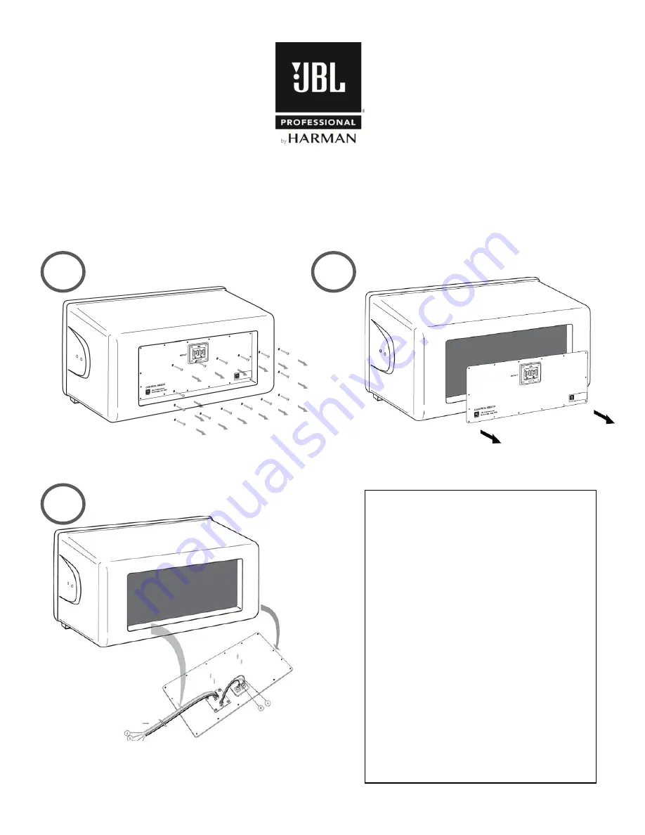 JBL MTC-SBT300 Installation Instructions Download Page 1