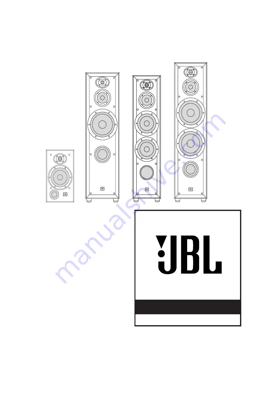 JBL NORTHRIDGE E Series Owner'S Manual Download Page 1